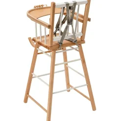 Chaise haute traditionnelle André hybride blanc