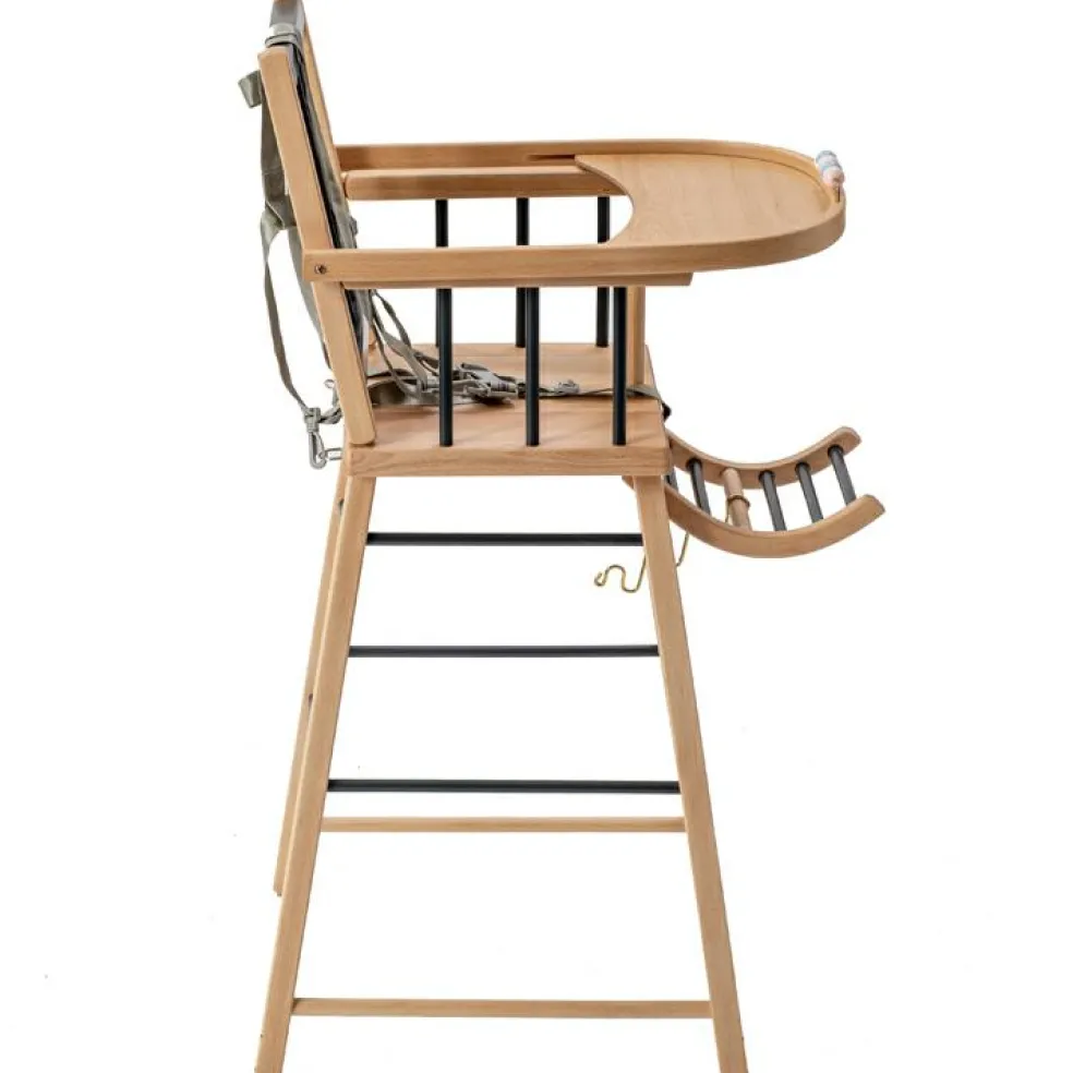 Chaise haute traditionnelle André hybride anthracite