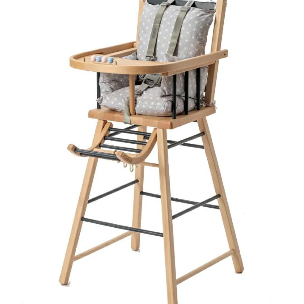 Chaise haute traditionnelle André hybride anthracite