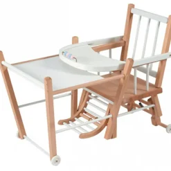 Chaise haute transformable Marcel hybride blanc