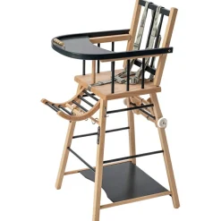 Chaise haute transformable Marcel hybride anthracite