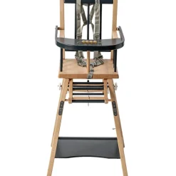 Chaise haute transformable Marcel hybride anthracite