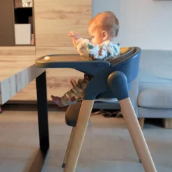 Chaise haute évolutive Grow With Me gris
