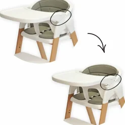 Chaise haute évolutive Grow With Me Pure white