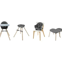 Chaise haute évolutive Moa Beyond Graphite 2 Eco