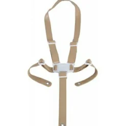 Chaise haute évolutive Ovo Luxe one avec harnais beige