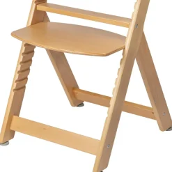 Chaise haute évolutive Timba Natural Wood avec coussin