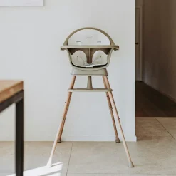 Chaise haute évolutive Ultimo 3 Luxe Thym-Naturel