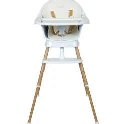 Chaise haute évolutive Ultimo 3 Luxe White-Naturel