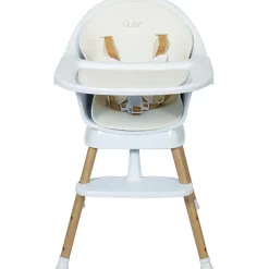 Chaise haute évolutive Ultimo 3 Luxe White-Naturel