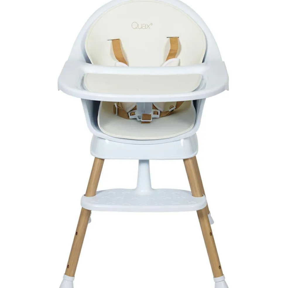 Chaise haute évolutive Ultimo 3 Luxe White-Naturel