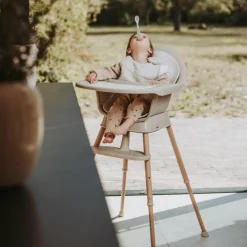 Chaise haute évolutive Ultimo 3 Luxe Argile-Naturel