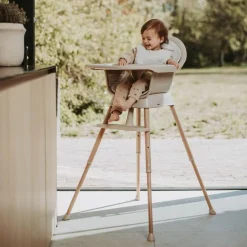 Chaise haute évolutive Ultimo 3 Luxe Argile-Naturel