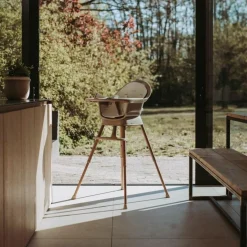 Chaise haute évolutive Ultimo 3 Luxe Argile-Naturel