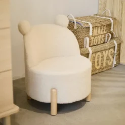Chaise pour enfant Teddy écru