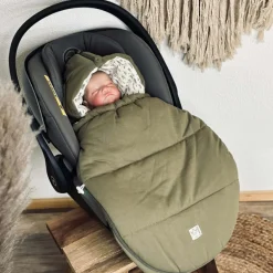 Chancelière bébé jersey Hooded olive green