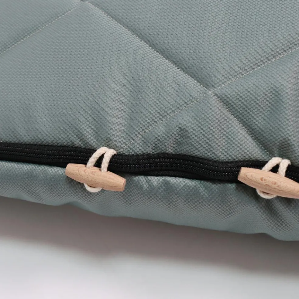 Chancelière capuche souris en laine vert (6-36 mois)