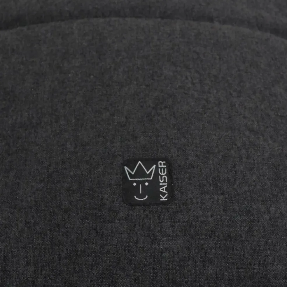 Chancelière capuche souris en laine gris foncé (0-12 mois)