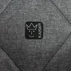 Chancelière capuche souris en laine gris anthracite (6-36 mois)