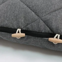 Chancelière capuche souris en laine gris anthracite (6-36 mois)