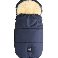 Chancelière Lukky avec peau d'agneau navy (6-36 mois)