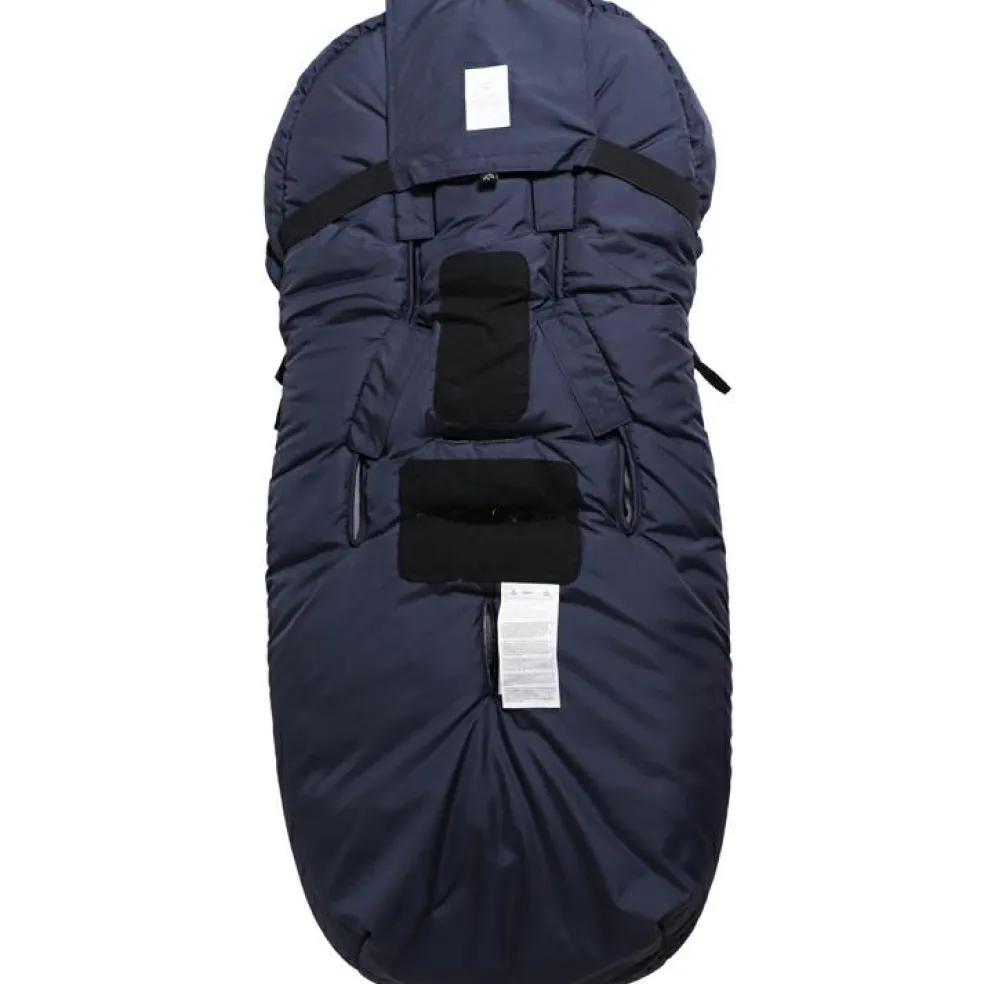 Chancelière Lukky avec peau d'agneau navy (6-36 mois)