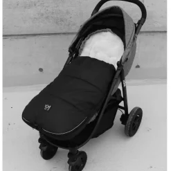 Chancelière Lukky avec peau d'agneau navy (6-36 mois)