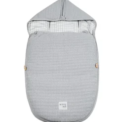 Chancelière pour nacelle & siège auto vichy gris (0-24 mois)