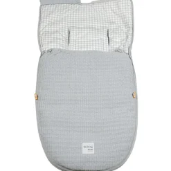 Chancelière pour nacelle & siège auto vichy gris (0-24 mois)