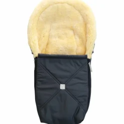 Chancelière pour siège-auto bébé en peau d'agneau EMMY anthracite