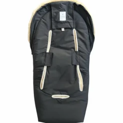 Chancelière pour siège-auto bébé en peau d'agneau EMMY anthracite