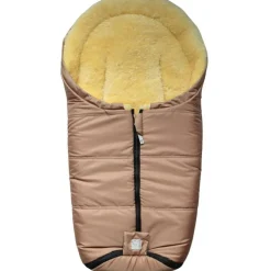 Chancelière pour siège-auto bébé en peau d'agneau NAADJA sand