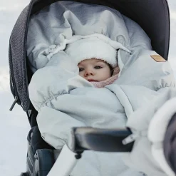 Chancelière poussette gris chiné (6-24 mois)