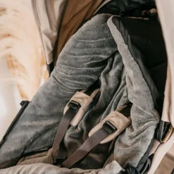 Chancelière thermique pour poussette AKIKO kaki et camel