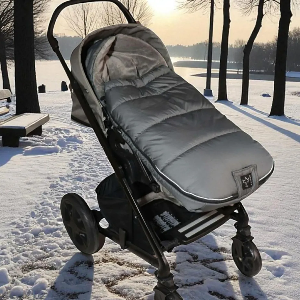 Chancelière thermique pour poussette AKIKO anthracite