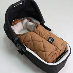 Chancelière évolutive Moony 2 en 1 en polaire Sherpa camel (0-24 mois)