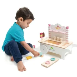 Chariot crème glacée en bois