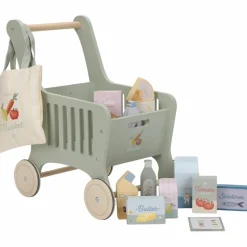 Chariot de courses en bois