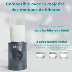 Chauffe-biberon Nomad Milk Night Blue + 3 adaptateurs