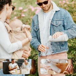 Chauffe-biberon nomade Moov & Feed Minéral Sable