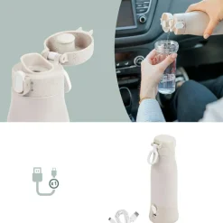 Chauffe-biberon nomade Moov & Feed Minéral Sable