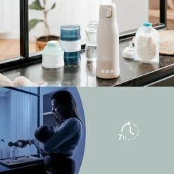 Chauffe-biberon nomade Moov & Feed Minéral Sable