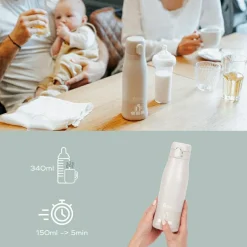 Chauffe-biberon nomade Moov & Feed Minéral Sable