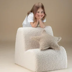 Chauffeuse Cloud Cream White molletonnée