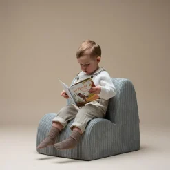 Chauffeuse Cloud Peppermint Green velours côtelé