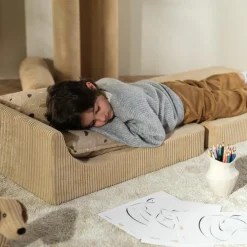 Chauffeuse Flipster Brown Sugar velours côtelé