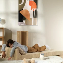 Chauffeuse Flipster Brown Sugar velours côtelé