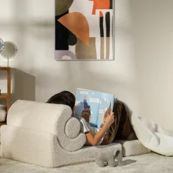 Chauffeuse Flipster Cream White molletonné