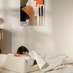 Chauffeuse Flipster Cream White molletonné