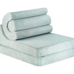 Chauffeuse Flipster Peppermint Green velours côtelé